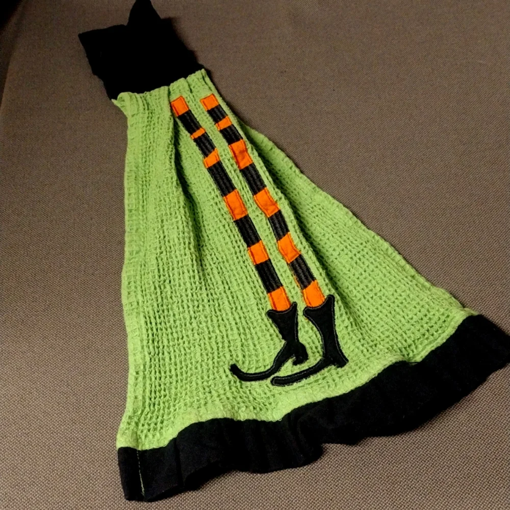 Witch's legs hand towel